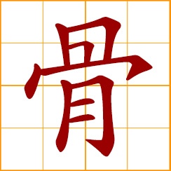 simplified Chinese symbol: bone