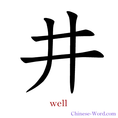 Chinese calligraphy animation - well