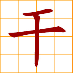 simplified Chinese symbol: to do, to work, to fight; capability, talent, competent