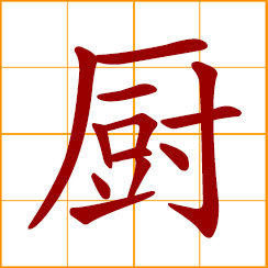 simplified Chinese symbol: kitchen