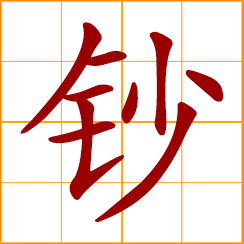 simplified Chinese symbol: banknote; paper money