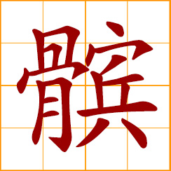 simplified Chinese symbol: kneecap; patella