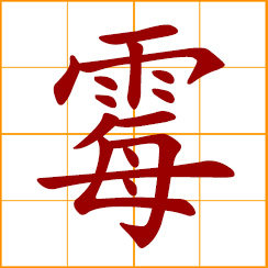 simplified Chinese symbol: mold, mould, mildew